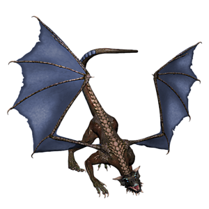 <b>Iris F. Dulcis</b> ist ein jugendlicher Drache. Gutes Training bereitet den jungen Drachen optimal auf seine Aufgaben in der Arena vor.