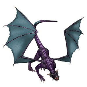 <b>Amethysia</b> ist ein jugendlicher Drache. Gutes Training bereitet den jungen Drachen optimal auf seine Aufgaben in der Arena vor.