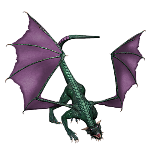 <b>Panthero</b> ist ein jugendlicher Drache. Gutes Training bereitet den jungen Drachen optimal auf seine Aufgaben in der Arena vor.