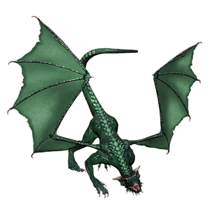 <b>OlivengrünXoxxie</b> ist ein jugendlicher Drache. Gutes Training bereitet den jungen Drachen optimal auf seine Aufgaben in der Arena vor.
