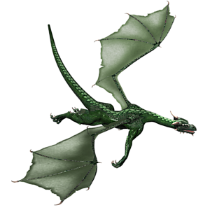 <b>Mistgreen</b> ist ein erfahrener, erwachsener Drache.