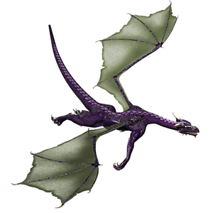 <b>Violettina</b> ist ein erfahrener, erwachsener Drache.